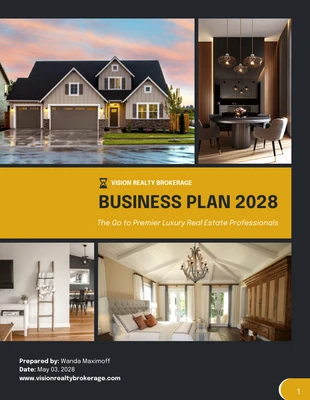 business  Template: Real Estate Agent Business Plan Template