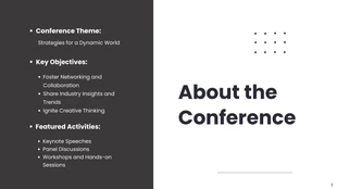 Black and White Minimalist Conference Presentation - صفحة 2