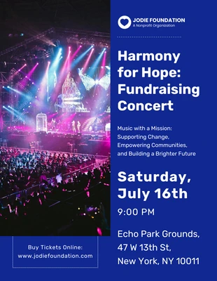 premium  Template: Fundraising Concert Poster