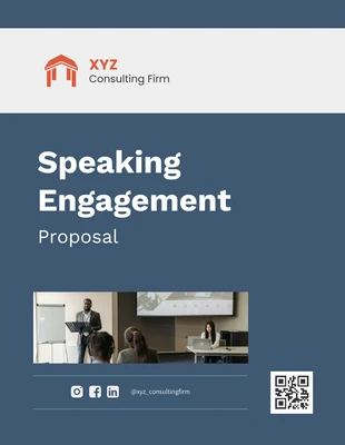 Free  Template: Speaking Engagement Proposal Template