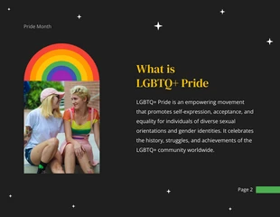 Black And Colorful Rainbow LGBT Pride Presentation - Page 2