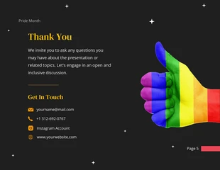Black And Colorful Rainbow LGBT Pride Presentation - Page 5