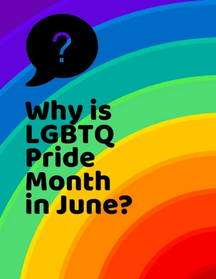 business  Template: Post Pinterest sulle FAQ LGBTQ in grassetto