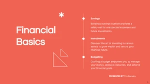Red Simple Finance Presentation - Página 3