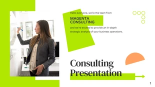 Free  Template: Simple Playful Green Consulting Presentation