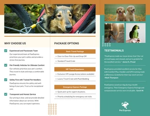 Pet Transportation Services Brochure - Página 2