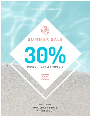 business  Template: Sommermode-Coupon