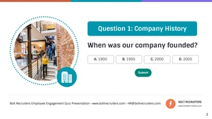 Free Employee Engagement Quiz Presentation - page 2