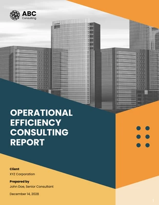 Free  Template: Operational Efficiency Consulting Report