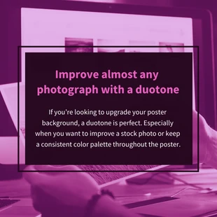 Free  Template: أرجواني Duotone Instagram Post