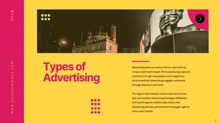 Pink And Yellow Minimalist Advertising Presentation - Seite 3