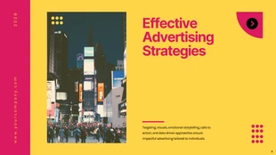 Pink And Yellow Minimalist Advertising Presentation - صفحة 4