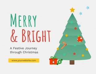 Free  Template: Apresentação de Natal em cinza, vermelho e verde