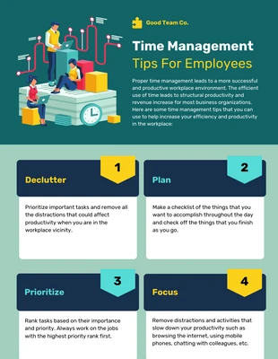 premium  Template: Treinamento de gerenciamento de tempo para funcionários