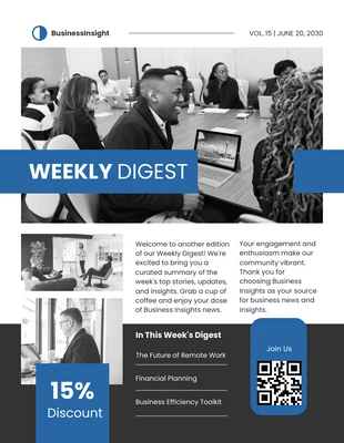 business  Template: Weekly Digest Newsletter