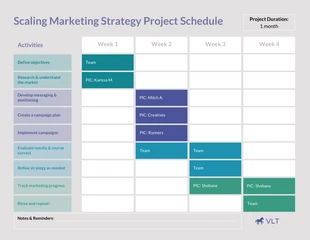 business  Template: Modelo de calendário de projeto