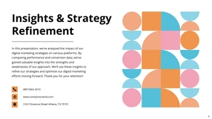 Geometric Orange and Pink Data Presentation - Seite 5