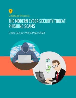 premium  Template: White Paper sobre tecnologia de segurança cibernética moderna