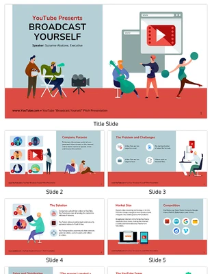 premium and accessible Template: YouTube Pitch Deck