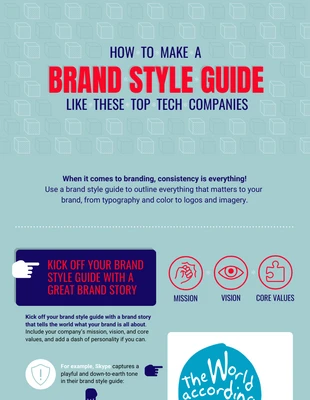 business  Template: How to Make a Brand Style Guide Infographic Template