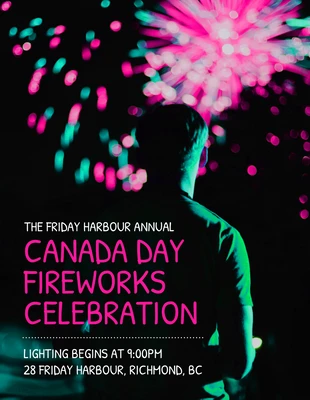 premium  Template: Vibrant Fireworks Celebration Event Flyer