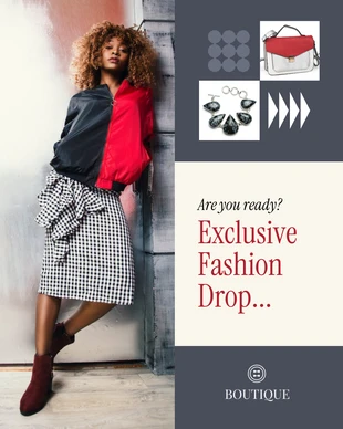 Free  Template: Modello carosello di Instagram di moda