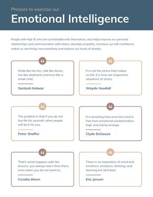 Free  Template: Emotional Intelligence Quotes List