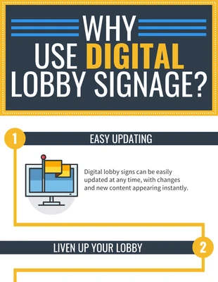 business  Template: Digital Lobby Signage Infographic Template