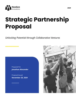 business  Template: Strategic Partnership Proposal