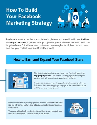 business and accessible Template: Modello di infografica per Facebook