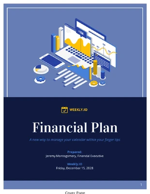 premium  Template: Modelo de plano de negócios financeiro