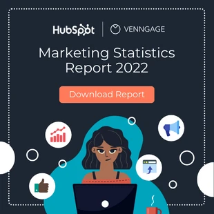 Free  Template: Marketing Statistics Instagram Banner