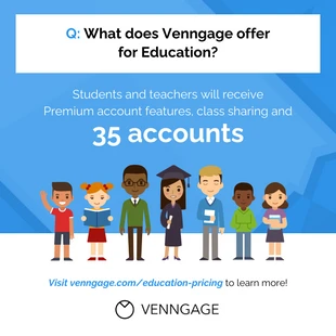 premium  Template: Education Account Plan Product FAQ Instagram Post