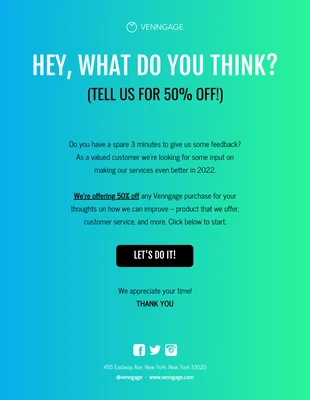 Free  Template: Gradient Promotional Email Newsletter