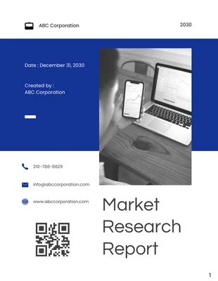 business  Template: Market Research Report