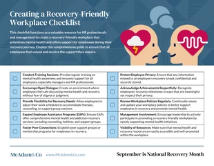 Free interactive Template: Creating a Recovery-Friendly Workplace Checklist