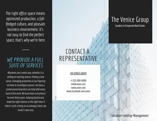 Free  Template: Brochure tripartite sur l'immobilier