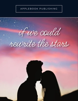 Free  Template: Capa de livro de romance fotográfico romântico simples