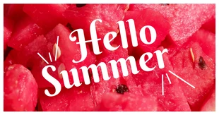 premium  Template: Post su Facebook di Hello Summer
