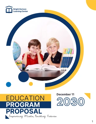 Free  Template: Education Program Proposal