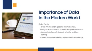Modern Blue and White Data Presentation - Seite 2