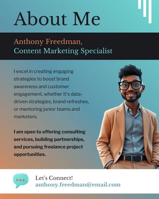 Free  Template: LinkedIn About Me Template for Professionals