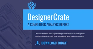 business  Template: Competitor Analysis Consulting LinkedIn Banner Ad