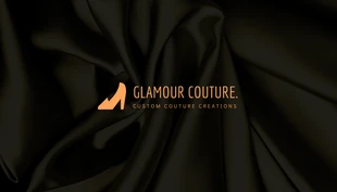 Free  Template: Schwarze moderne Textur-Mode-Visitenkarte