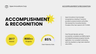 Simple Grey And Yellow Company Presentation - Página 4