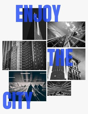 premium  Template: Collage di foto tipografiche