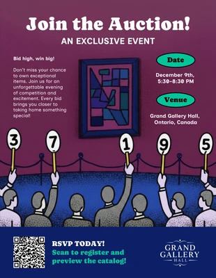 premium  Template: Auction Flyer Template
