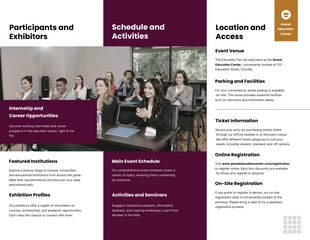 Red Maroon and White Simple Modern Minimalist Education Event Brochure - Pagina 2