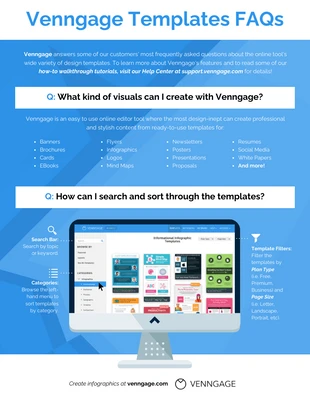 business  Template: Online Product Tool FAQs Infographic Template