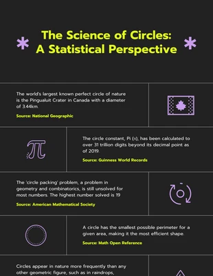 Free  Template: Neon Purple And Black Circle Infographic